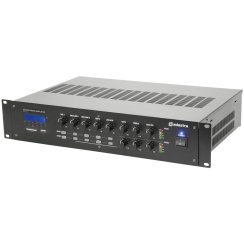 Adastra RM1202, 100V 2-zónový mixážní zesilovač, 2x120W, BT/MP3/FM Adastra RM1202, 100V 2-zónový mixážní zesilovač, 2x120W, BT/MP3/FM