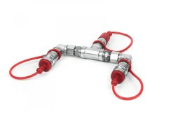 TCM FX CO2 rozbočovač jednoho přívodu CO2 pro chrliče konfet