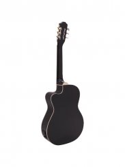 Dimavery CN-600E, klasická kytara s elektronikou, černá