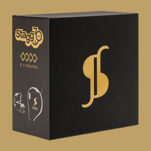 Stagg SPM-435 GD, 4-driver in-ear sluchátka, zlatá