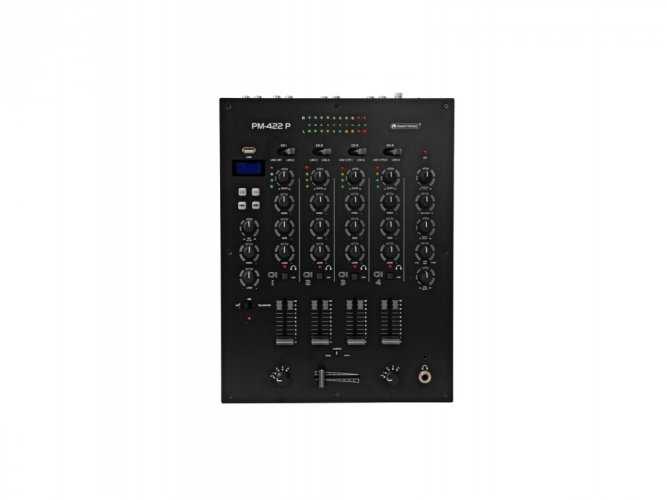 Omnitronic PM-422P, 4-kanálový mixážní pult s MP3/BT přehrávačem