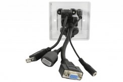 AV:link nástěnná zásuvka HDMI/VGA/USB/Jack 3.5mm