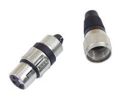 XLR zásuvka ROAD METAL, černá