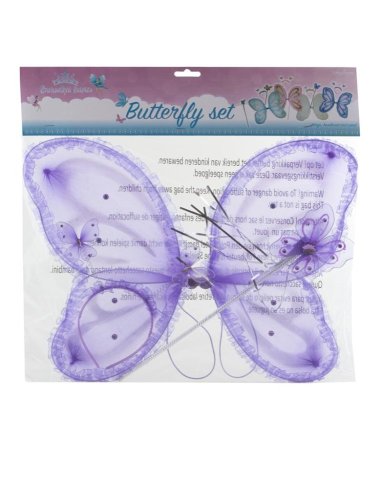Kostýmový set motýla, růžová barva 