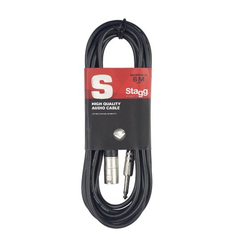 Stagg SAC1PXM DL, kabel XLR samec/Jack 6,3mm, 1m