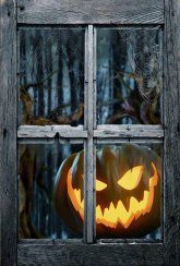 Halloween, okenní dekorace dýně, 80x120 cm
