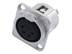 Neutrik XLR NC4-FDL-1, zásuvka na zabudování