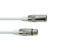 Eurolite DMX kabel XLR 3pin 10m bílý Eurolite DMX kabel XLR 3pin 10m bílý