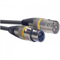 Stagg SMC1 YW, kabel mikrofonní XLR/XLR, 1m