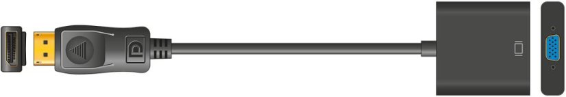 AV:link adaptérový kabel zástrčka DisplayPort – zásuvka VGA