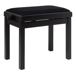 Stagg PB06G BKM VBK, stolička ke klavíru, černá matná, sametový sedák Stagg PB06G BKM VBK, stolička ke klavíru, černá matná, sametový sedák