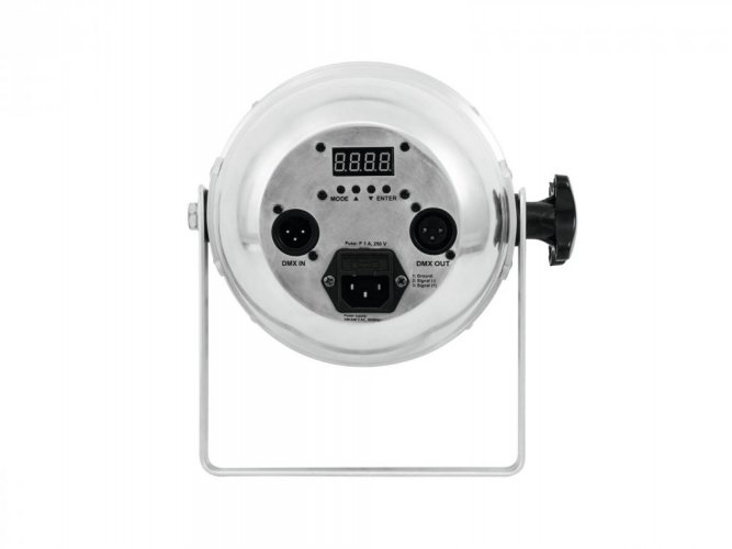 Eurolite LED PAR-56, 9x8W QCL, krátký stříbrný