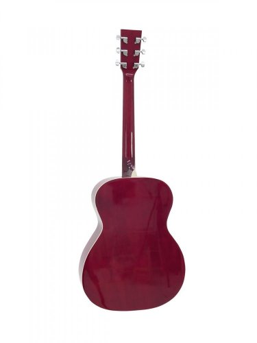 Dimavery AW-303, akustická kytara typu Folk, červená