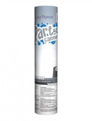 Párty konfety vystřelovací 20 cm, stříbrné
