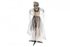 Halloween postava kostry nevěsty, pohyblivá, 170 cm