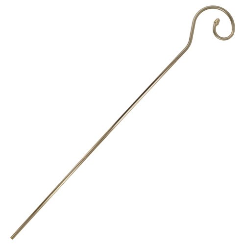 Zlatá mikulášská berla kovová, 200cm