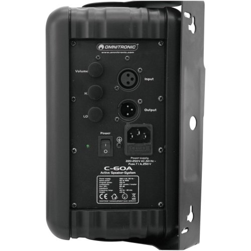 Omnitronic C-60A, aktivní 6,5" reproboxy 60W, černé, cena/pár - použito (11036720)