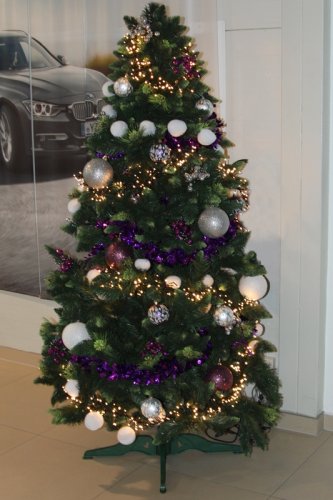 Vánoční dekorační ozdoby, 10 cm, černá se třpytkami, 4 ks