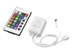 Eurolite kontrolér pro LED pásky RGB, IR, 24V
