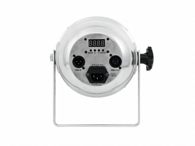 Eurolite LED PAR-56, 9x10W HCL, krátký stříbrný