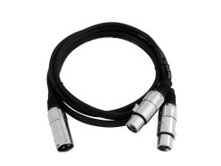 Kabel AC-18 XLR samec - 2x XLR samice, 1,5 m
