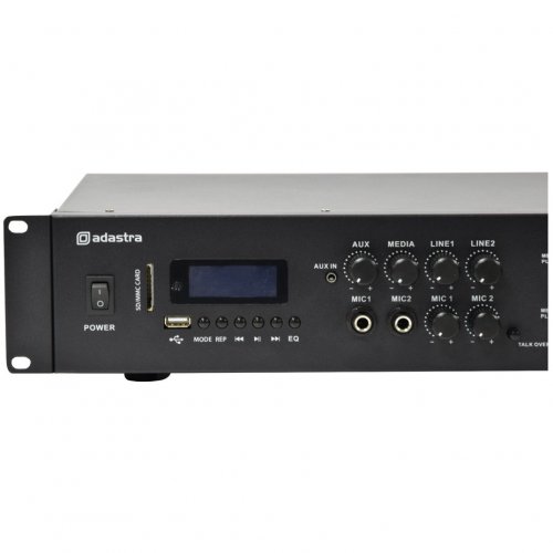 Adastra A4, duální stereo PA zesilovač, MP3/SD/USB/BT/FM, 4x 200W - rozbaleno (sa953404)