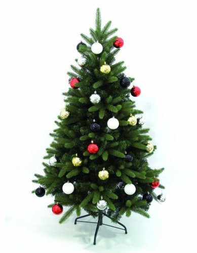 Vánoční dekorační ozdoby, 7 cm, stříbrné, 6 ks