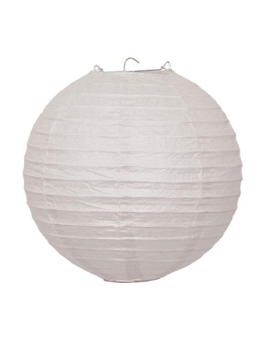 Lampion papírový 25 cm, bílý