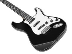 Dimavery ST-203, elektrická kytara, černá