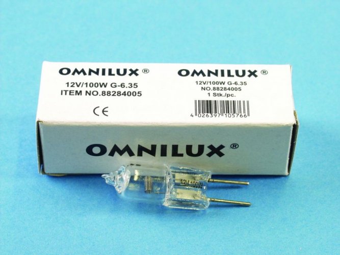 Omnilux FCR 12V/100W GY-6.35 2000h 2900K