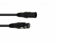 Eurolite DMX kabel XLR 3pin, 3m délka, černý
