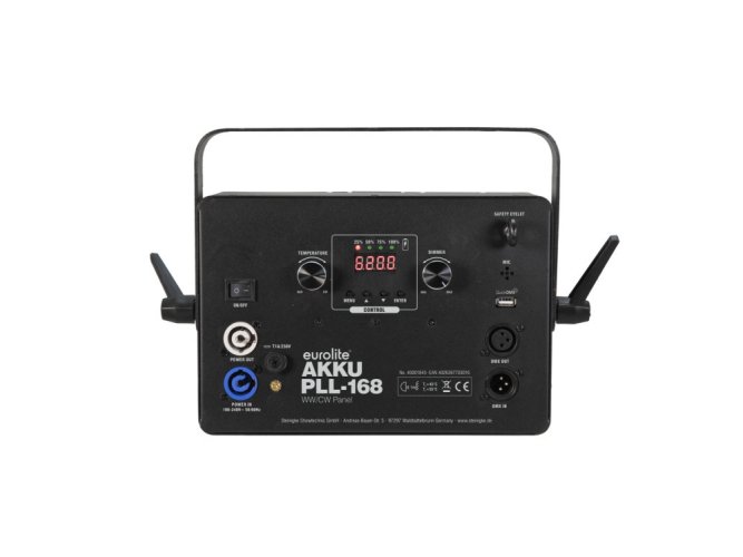 Eurolite LED AKKU PLL-168 WW/CW reflektor, DMX