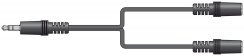 AV:link kabel 1x Jack 3.5mm stereo samec - 2x Jack 3.5mm stereo samice, 1.2m