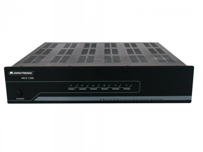 Omnitronic MCS-1250, 6-kanálový audio distributor - použito (10452491)