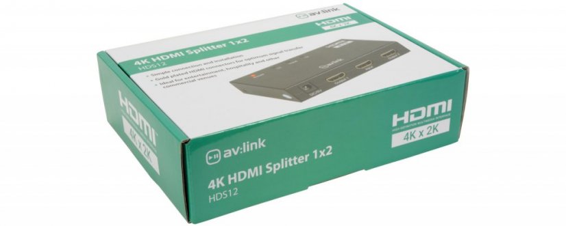 AV:link HDS12, 2-kanálový rozbočovač 4K HDMI signálu