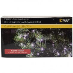 Lyyt 240TC-CW 240LED Static Twinkle Cluster Light CW
