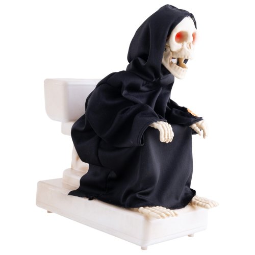 Halloween kostra na toaletě, 35 cm 