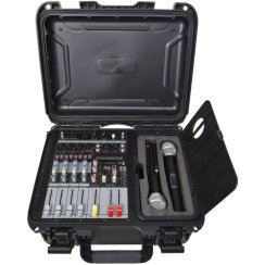 Citronic FLITE-600 aktivní mixážní pult 2x 300W, 2x UHF mikrofon, DSP efekty