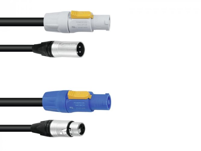 PSSO Combi Cable DMX PowerCon/XLR 1,5m