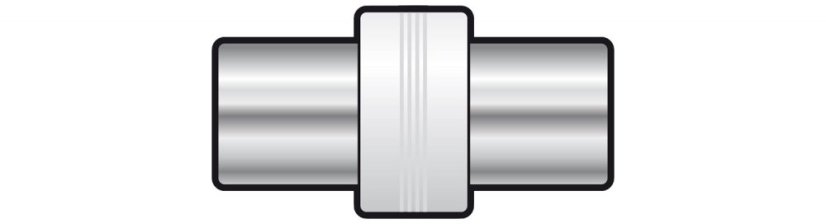 AV:link adaptér koaxiální samec - koaxiální samec