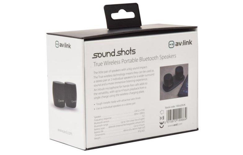 AV:link Sound Shots, set bezdrátových reproduktorů se základnou