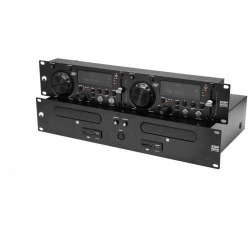 Omnitronic XDP-3002, duální CD/MP3/SD/USB přehrávač, 19"