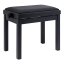 Stagg PB06G BKM SBK, stolička ke klavíru, černá matná, koženkový sedák