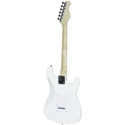 Dimavery ST-203, elektrická kytara levoruká, bílá
