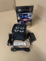 BeamZ BBP94, podlahový LED PAR 4x 10W RGBAW+UV, dobíjecí baterie - použito (SK150589)