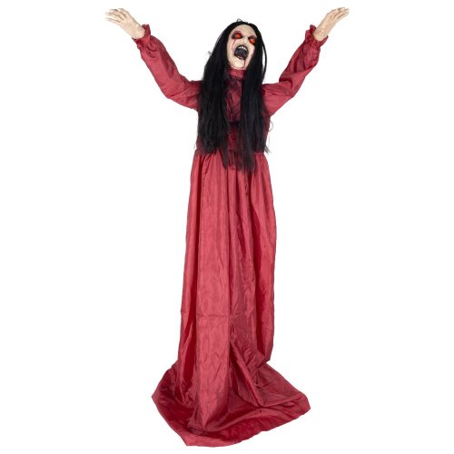 Halloween dívka v červených šatech, 157 cm