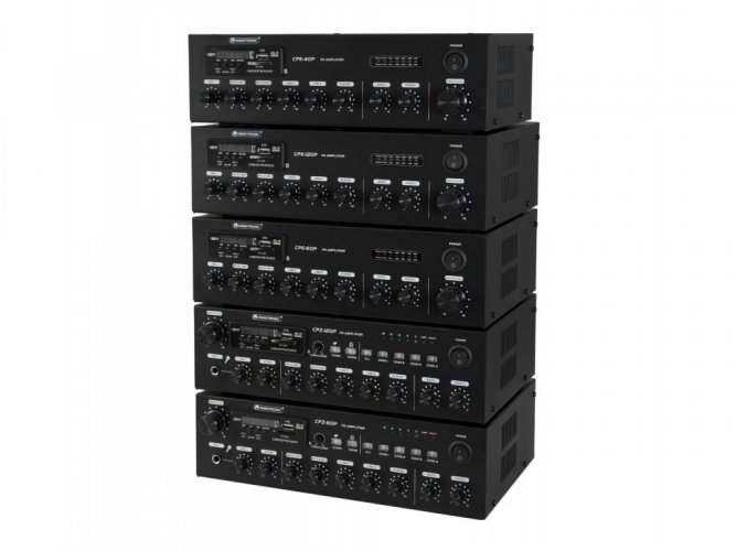 Omnitronic CPE-40P PA, 100V mixážní zesilovač, 40W, BT/MP3/FM