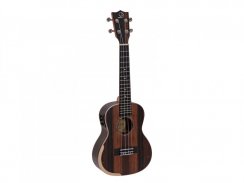 Dimavery UK-800, elektroakustické koncertní ukulele, ebenové
