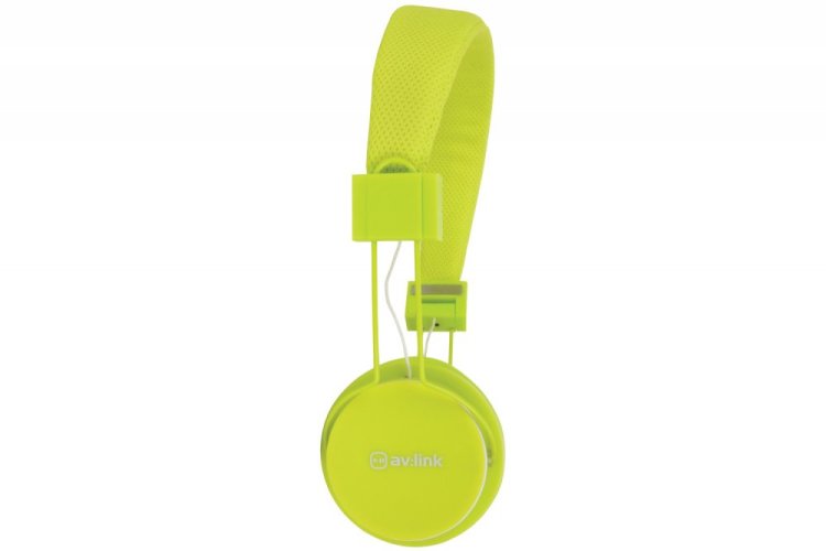 AV:link CH850-GRN, dětská sluchátka s mikrofonem, zelená