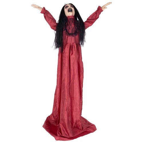 Halloween dívka v červených šatech, 157 cm